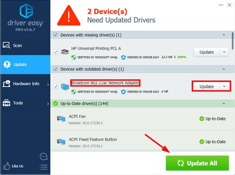 broadcom driver windows 10